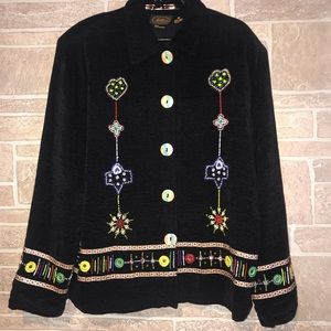 Allure Boutique beaded Jacket size Medium
